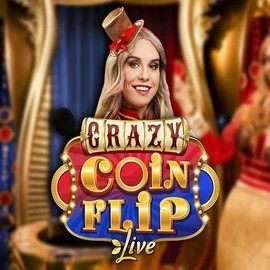 Live Casino logo of Crazy Coin Flip from Evolution at Ringospin Casino